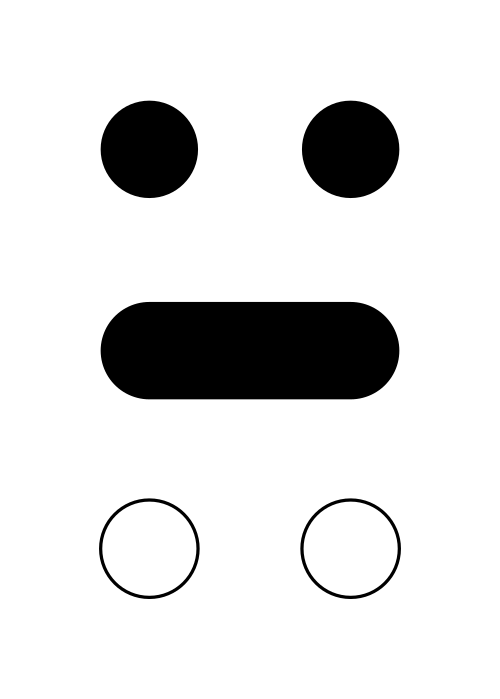 (نقاط نمط برايل - B14)