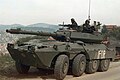 طائرة B1 Centauro تابعة للجيش الإيطالي أثناء دورية في البوسنة والهرسك كجزء من قوة تنفيذ السلام خلال عام 1996
