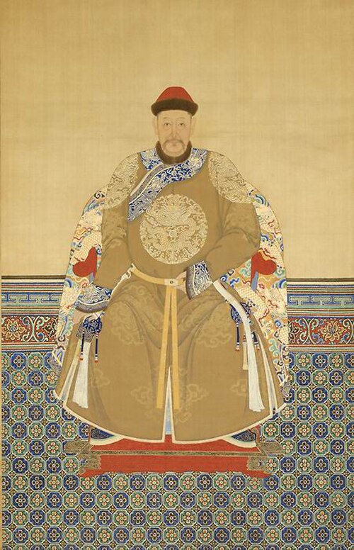 دايسان (1583-1648) يرتدي رداء تنين معدل من عهد أسرة مينغ (جيفو)، القرن السابع عشر