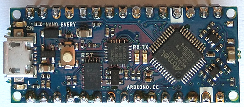 أردوينو نانو، كل لوحة مزودة بوحدة تحكم دقيقة ATmega4809