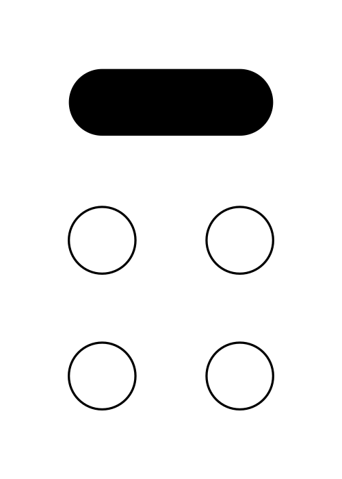(نقاط نمط برايل - A0)