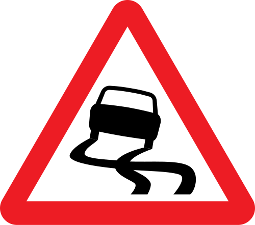 طريق زلق