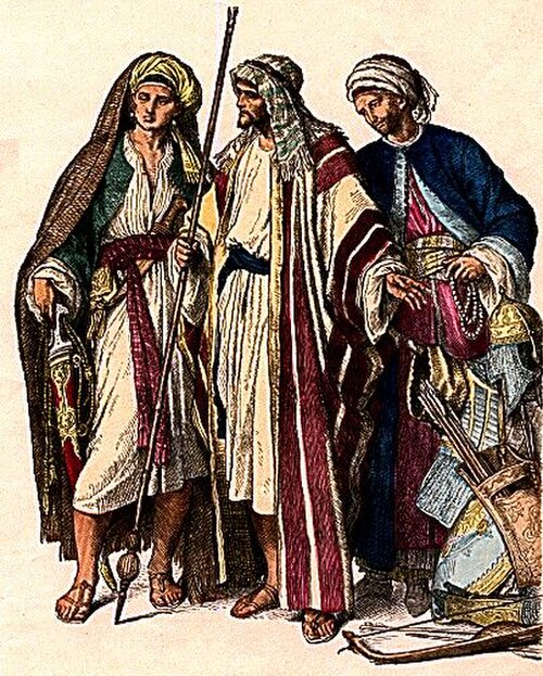 أزياء الرجال العرب، من القرن الرابع إلى القرن السادس