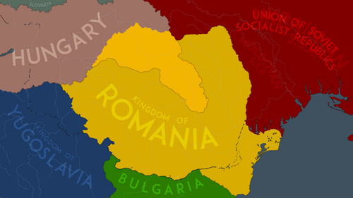 رومانيا في 30 أغسطس 1940، بعد اتفاقية فيينا الثانية. بدأ التقدم المجري في شمال ترانسيلفانيا في 5 سبتمبر.