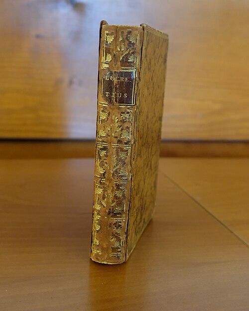 نسخة عام 1754 من كتاب De rerum natura