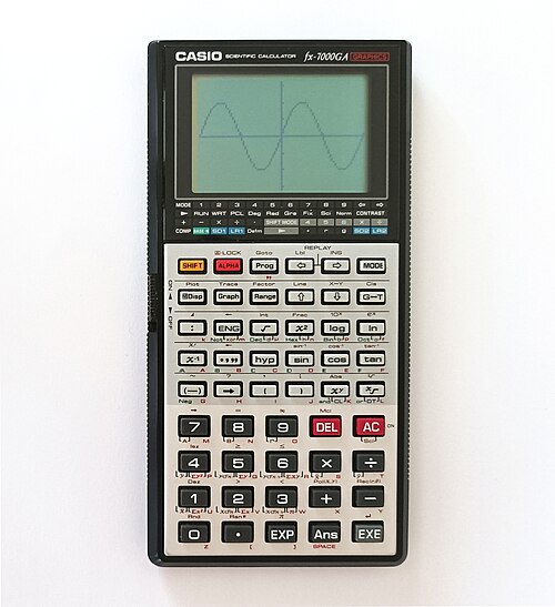 كاسيو fx-7000GA، حوالي عام 1987، نسخة محسنة من fx-7000G