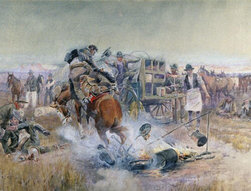 حصان بري إلى الإفطار، زيت على قماش، 1908