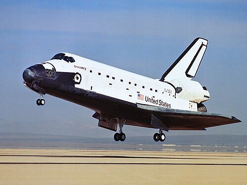 هبوط ديسكوفر في نهاية مهمة STS-26