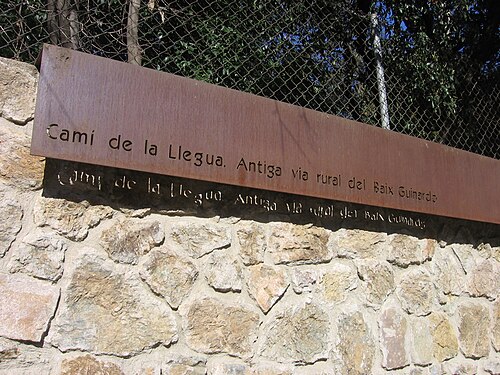 Camí de la Llegua، طريق ريفي قديم في Baix Guinardó.