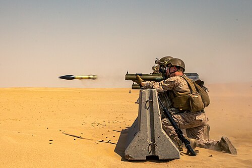 صاروخ M72A7 أثناء الطيران