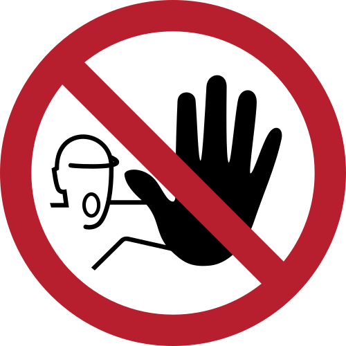 P080 – No access for unauthorized persons