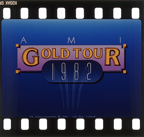 شريحة ترويجية لجولة AMI Gold Tour، عام 1983.