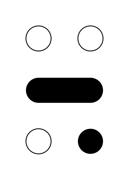 (نقاط نمط برايل - B6) (نقاط نمط برايل - B6)