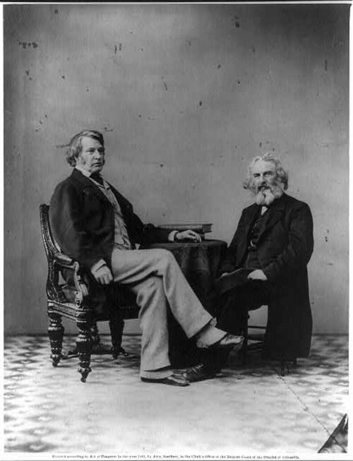 تشارلز سومنر وهنري وادزورث لونغفيلو، 1863