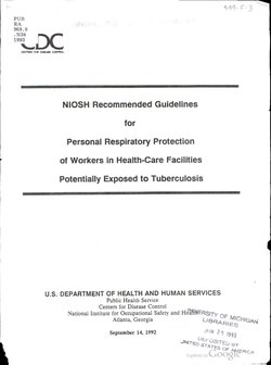 مراجعة إرشادات المعهد الوطني للسلامة والصحة المهنية (NIOSH) الموصى بها لحماية الجهاز التنفسي الشخصية