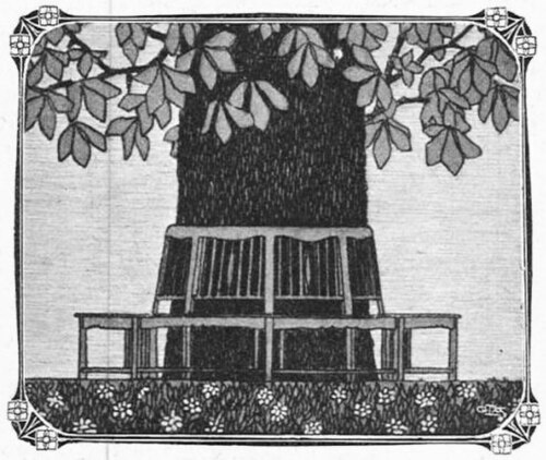 Garden bench in Idun, 1907