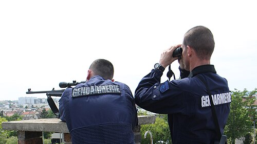 حراسة القناصين المضادين (tireurs d'élite Gendarmerie أو TEG)