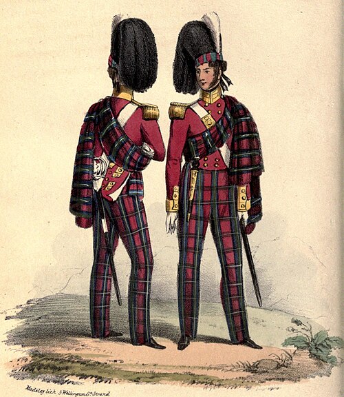 جنود من الفوج 72، فوج المرتفعات الخاص بدوق ألباني في عام 1848