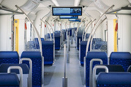 تم تجديد التصميم الداخلي (قطار ميونيخ السريع S-Bahn)