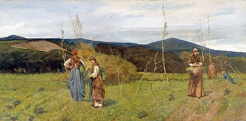 جيوفاني فاتوري، ثلاثة فلاحين في الحقل (1866–67)