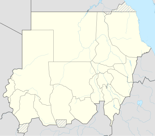 خريطة للسودان تُظهر ثلاث فوهات