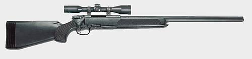 النسخة ذات الماسورة الثقيلة من بندقية SSG 69 PII بدون مناظر حديدية مصممة خصيصًا للاستخدام من قبل قوات إنفاذ القانون.