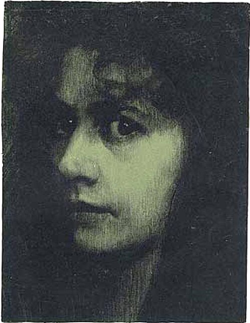 Weiblicher Studienkopf (رئيسة الأنثى، الدراسة) (1896)