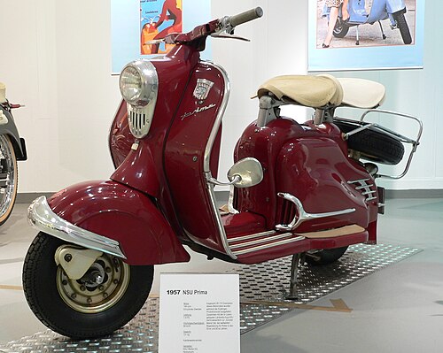 قامت شركة NSU بتطوير دراجة Prima من دراجة Lambretta التي كانت قد صنعتها سابقًا بموجب ترخيص.