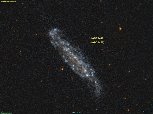 NGC 1448 في الأشعة فوق البنفسجية بواسطة GALEX