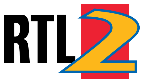 شعار قناة RTL 2 من 6 مارس 1993 إلى 6 أبريل 1996؛ مشابه للشعار الذي استخدمته قناة KGAN/Cedar Rapids من 1993 إلى 2004