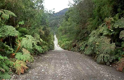 Carretera Austral بالقرب من كاليتا جونزالو