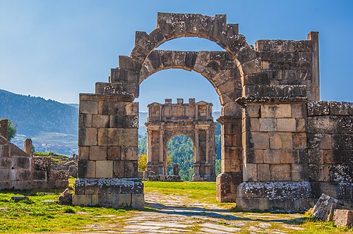 أطلال مدينة كويكول الرومانية، المدرجة كموقع للتراث العالمي لليونسكو في عام 1982