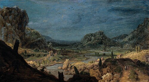 سيغرز، وادي النهر، حوالي 1626-1630؛ زيت على لوحة خشبية