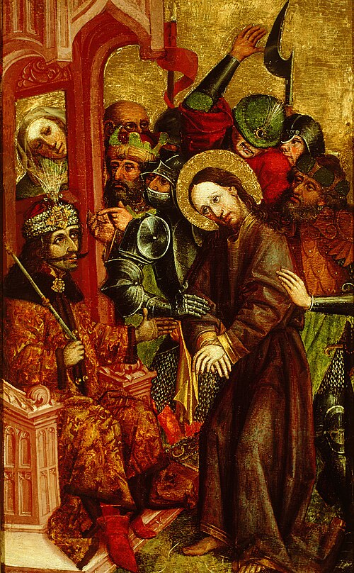 بيلاطس يحاكم يسوع المسيح، 1463، المعرض الوطني، ليوبليانا