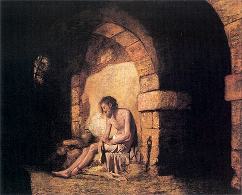 جوزيف رايت من ديربي، الأسير من ستيرن، 1774