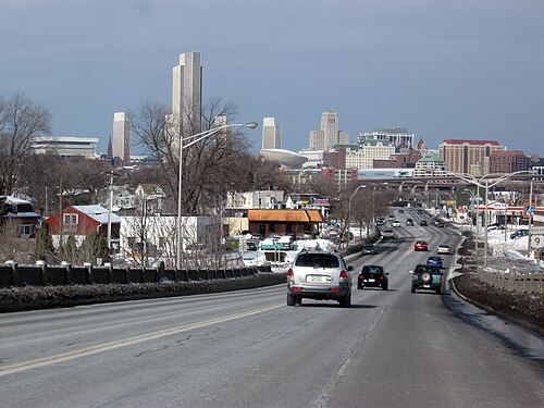 US&nbsp;9 north as it approaches Albany