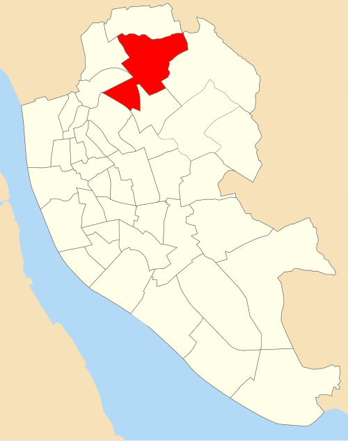 خريطة حدود دائرة بيري لعام 1953