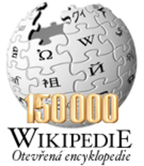 150,000 مقالة على ويكيبيديا التشيكية (2010)
