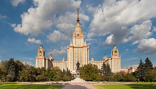 Socialist realist - Lomonosov University, Moscow, by Lev Rudnev, 1947-1952