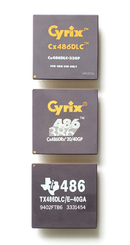 Cyrix 486DLC و Cyrix 486DRx2 و TI 486DLC/E