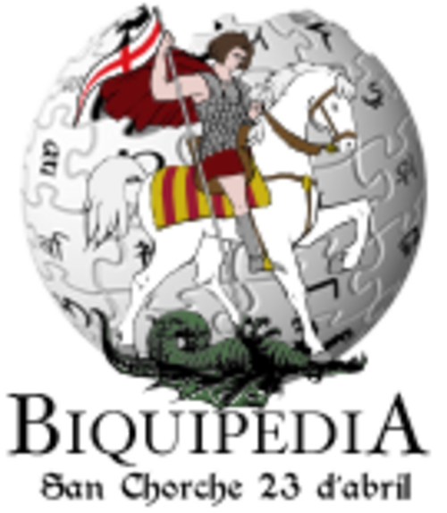 National Day of Aragon at the Aragonese Wikipedia (2009)