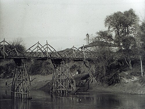 جسر بالقرب من شيجاك عام 1914