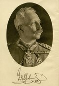فيلهلم الثاني، إمبراطور ألمانيا، يرتدي وسام الصليب الحديدي الكبير لعام 1914.