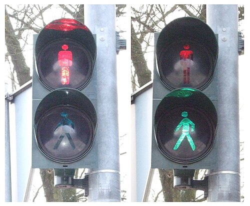 عموم ألمانيا Ampelmännchen في كيمنتس