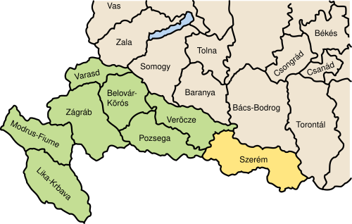 مقاطعة سيرميا ضمن كرواتيا-سلافونيا، 1881