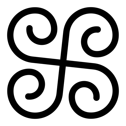 يوناني tetraskelion (lauburu)