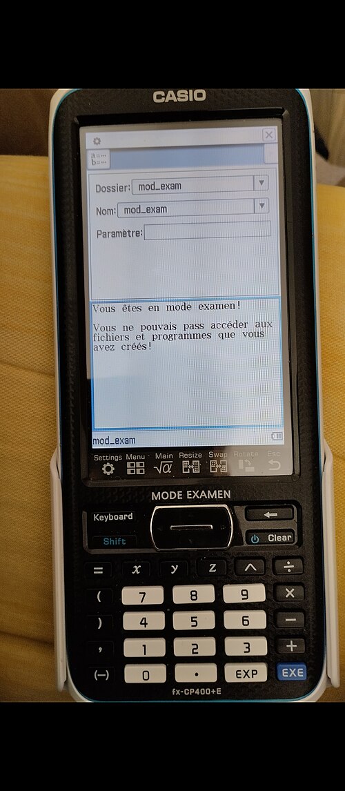آلة حاسبة بشاشة لمس ملونة FX CP-400 Classpad