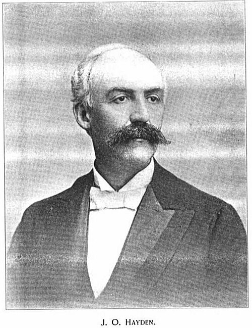 جو هايدن، ناشر صحيفة سومرفيل جورنال حوالي عام 1897