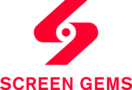 تصميم شعار Chermayeff & Geismar لشركة Screen Gems (1965–1974 كاستوديو تلفزيوني؛ منذ عام 1999 كعلامة تجارية للأفلام السينمائية)