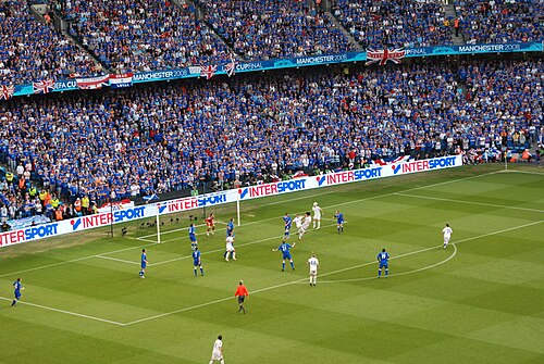 نهائي كأس الاتحاد الأوروبي 2008 في مانشستر الذي خاضه فريق رينجرز